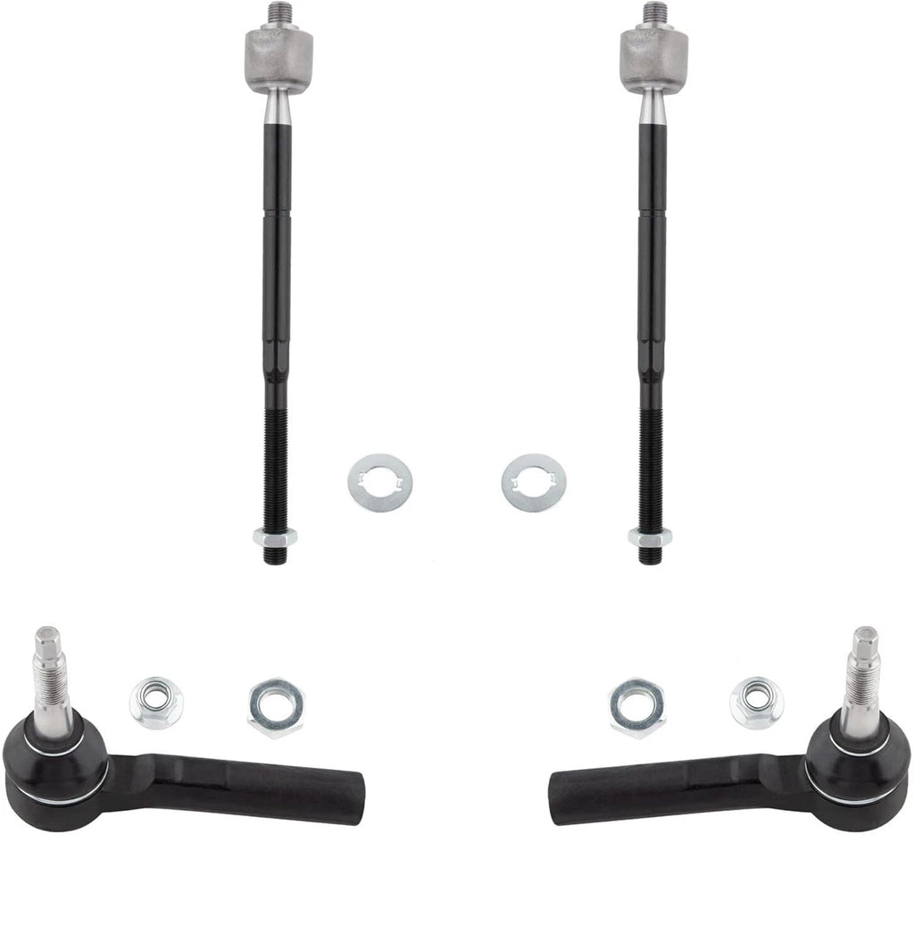 Front Inner Outer Tie Rod Ends for Dodge Caliber Jeep Compass (2007–2017)