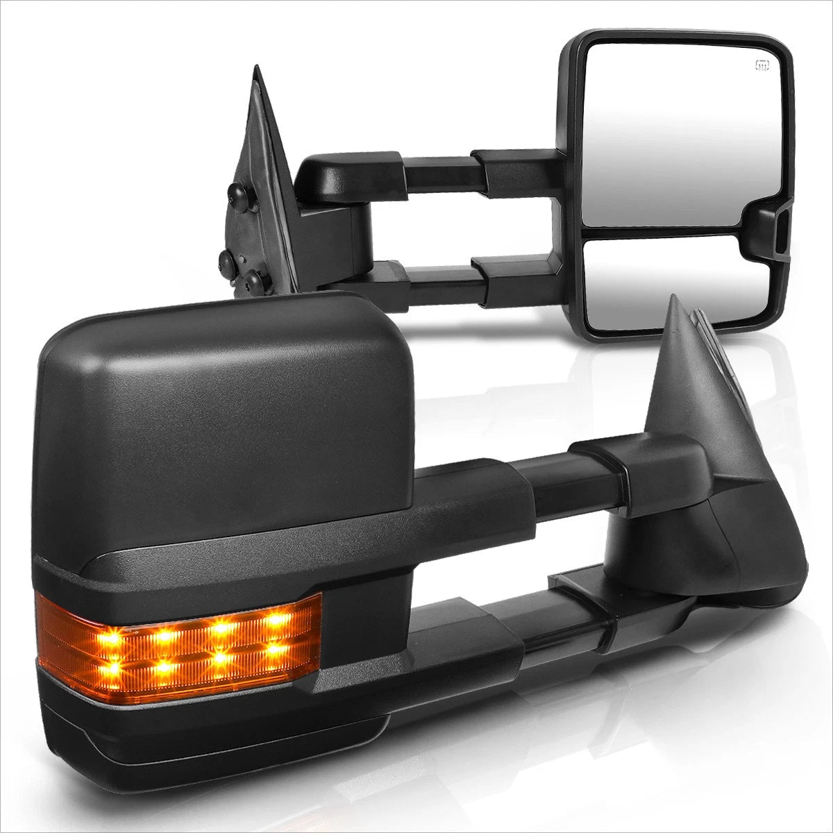 Set of 2 Power Heated Towing Mirrors for Silverado/Sierra (1999–2002) - LED Signal