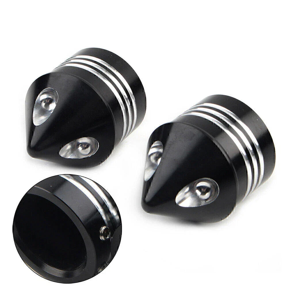 Black Front Axle Cap Nut Cover for Harley Electra Glide Sportster