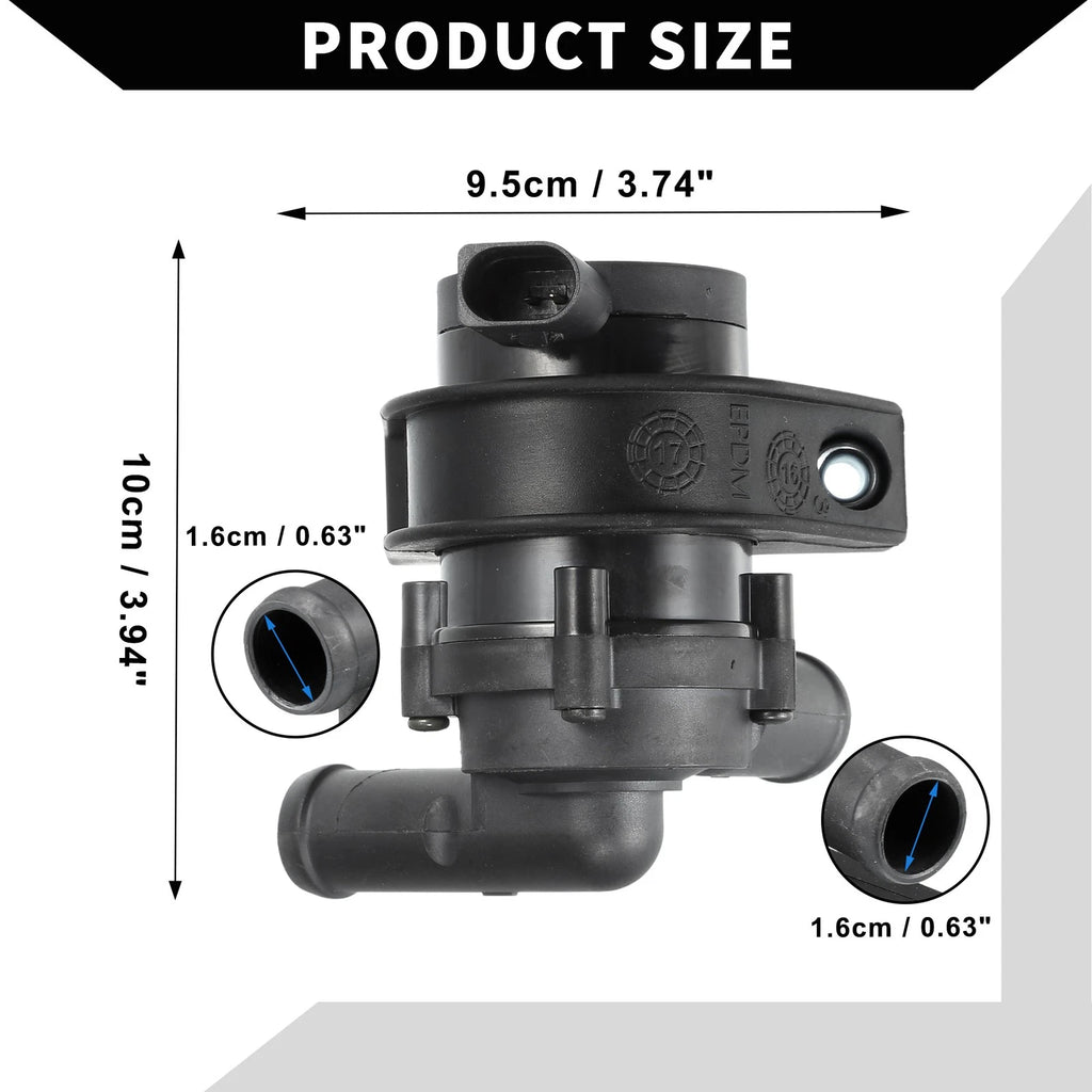 Auxiliary Water Pump for Audi A4 1.8L A/T Quattro Cabriolet (2002–2009) No. 06C121601