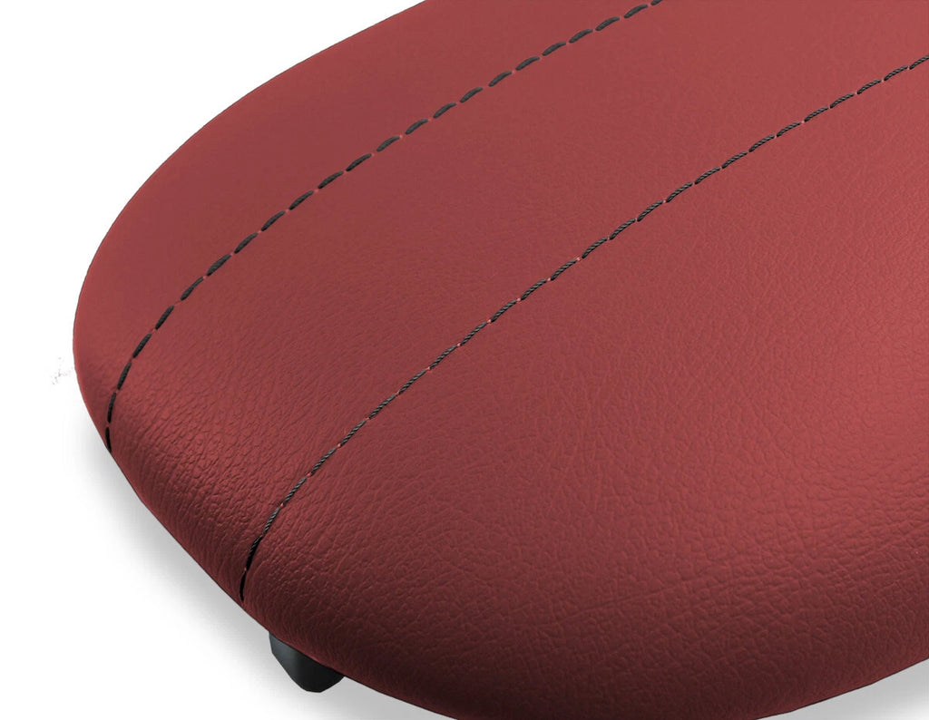 Console Lid Pull Over Cover Leather for Ford Expedition (1997–2002) Red Black Stitch