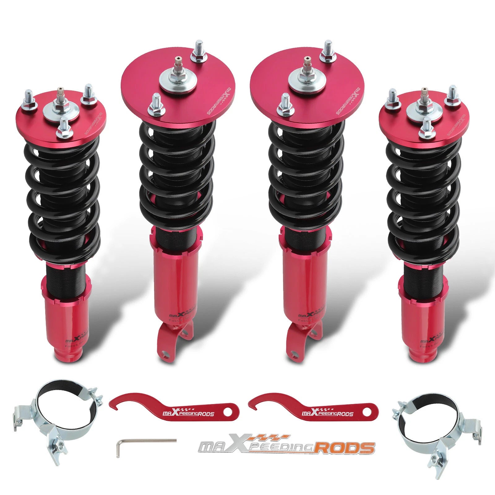 Coilover 24-Way Damper Adjustable Shocks Springs Kit for Honda Accord (1990–1997)