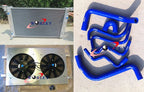 Aluminum Radiator & Shroud Fan Hose for Commodore VT-VX 3.8 V6 L67 (1997-2002)