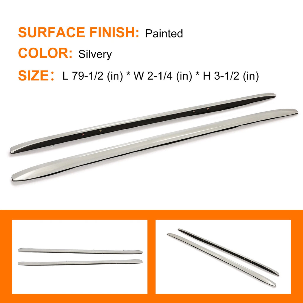 Roof Rack Side Rails for Honda Pilot (2016–2022) - Silver Bars
