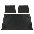 Set of 3 Black PU Seat Covers for Club Car DS Golf Cart (1982–2000)