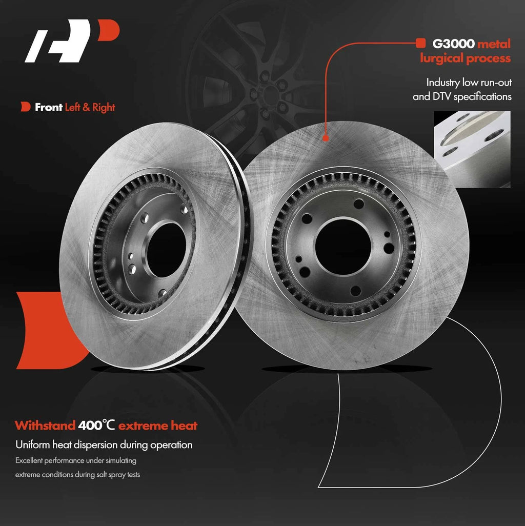 Front Disc Brake Rotors for Hyundai Sonata (2006-2016)