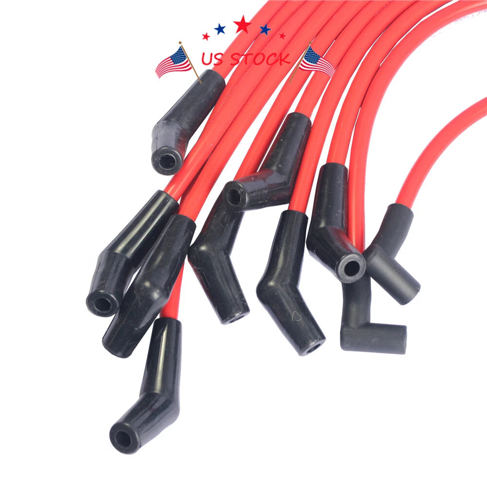 Set of 8 Racing Spark Plug Wires for Ford Mercury Lincoln (1980–1995)
