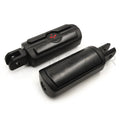 Black Gear Skull Footpegs for Harley FXBB FXBR FXBRS FXLR (2018–2023)
