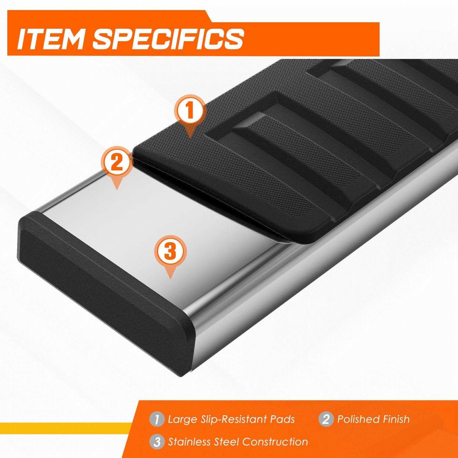 Set of 2 Step Nerf Bar Running Boards for Toyota Tacoma (2005–2023)