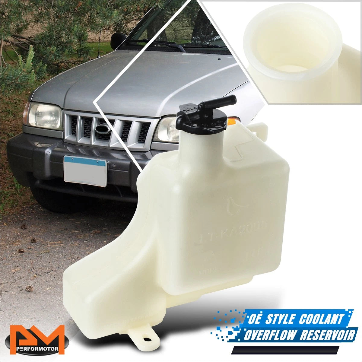 Coolant Fluid Reservoir Overflow Tank Bottle w/Cap for Sportage (1995–2002)