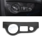 Carbon Fiber Pattern Headlight Switch Button Cover for Dodge Challenger (2015–2025)