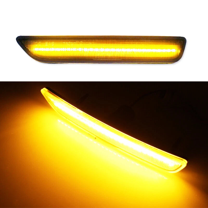 Front Amber LED Side Marker Lights for Ford Mustang (2010–2014)