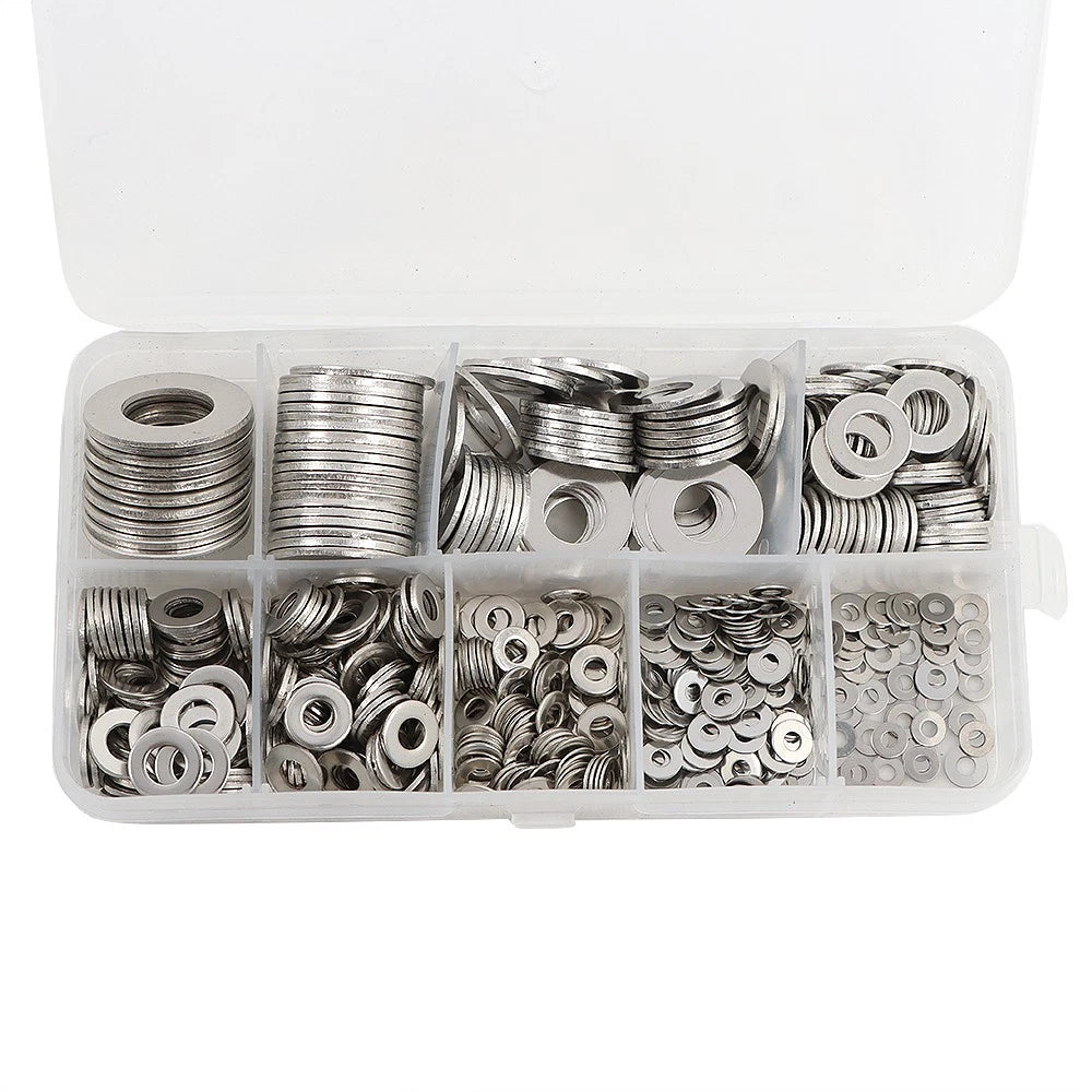 Set of 600 Flat Washers for Automotive Applications (Various Models)