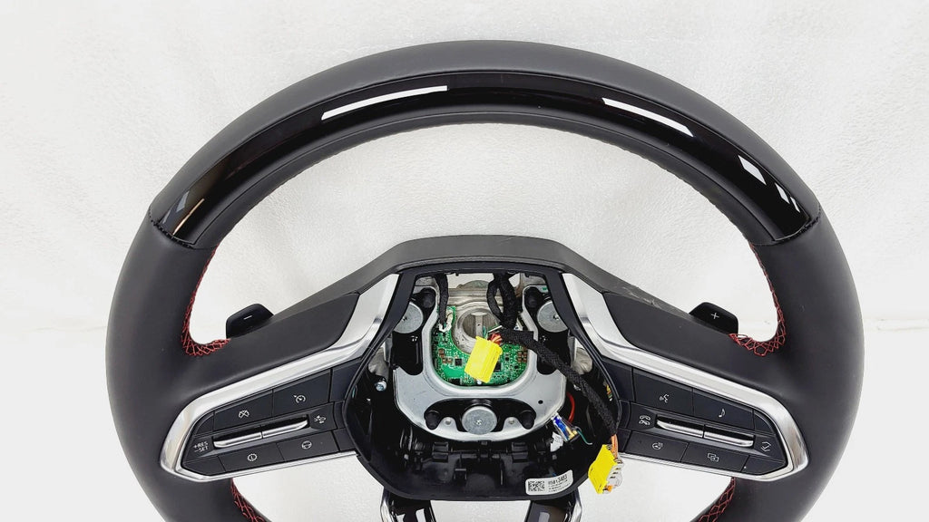 Steering Wheel for Chevy Suburban Tahoe (2025–2026) 85813483, Black, Red Stitching