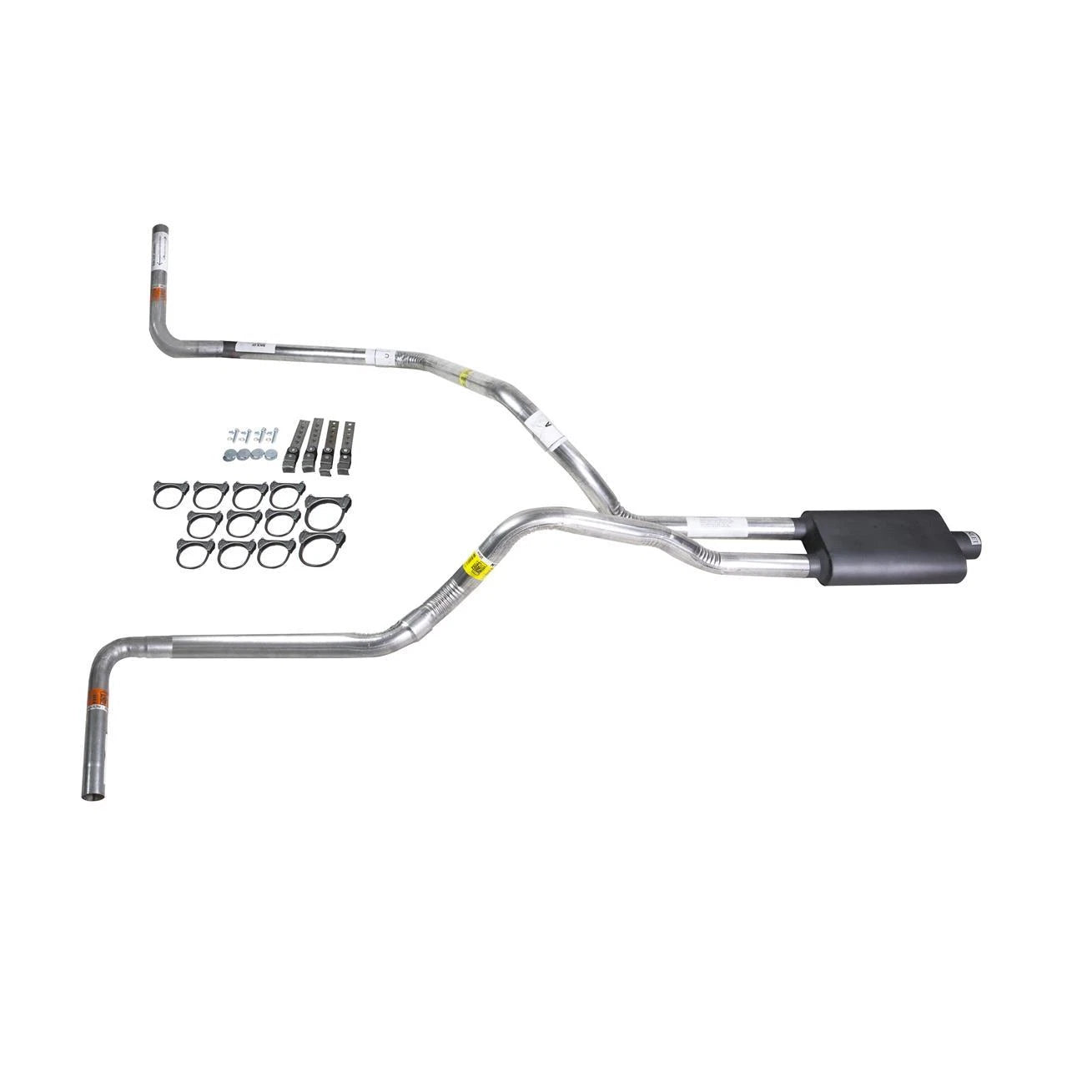 Dual Exhaust 2.5" Pipe & Flowsound Muffler for Ram (1994–2001)