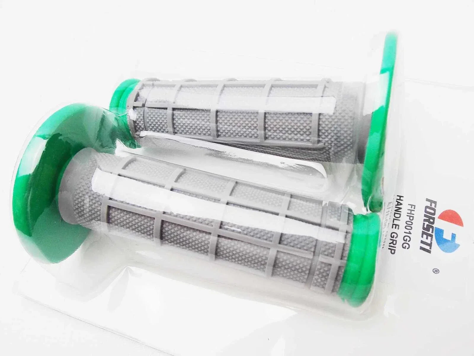 Hand Grip Set for Suzuki RM370 Green Grey  -  Handlebar Grips