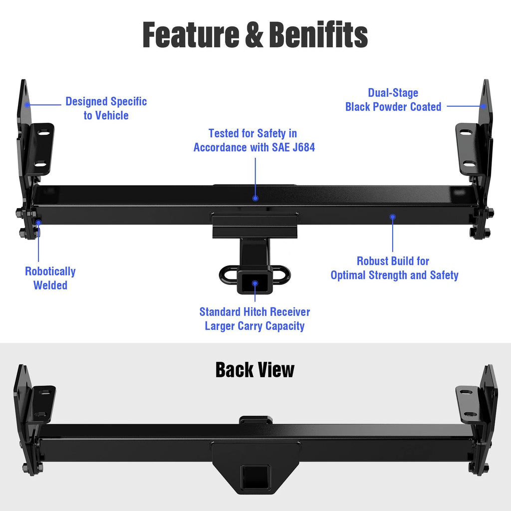 Towing Hitch Receiver Class 3 for Toyota Tacoma (2005-2015)