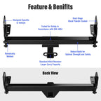 Towing Hitch Receiver Class 3 for Toyota Tacoma (2005-2015)