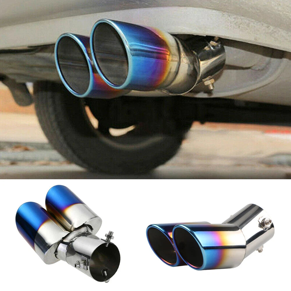 Dual Exhaust Pipe Tail Muffler Tip for Car SUV
