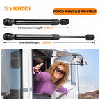 2X Gas Strut Shock Lift Support for Leer Camper Shell (12 Inch)