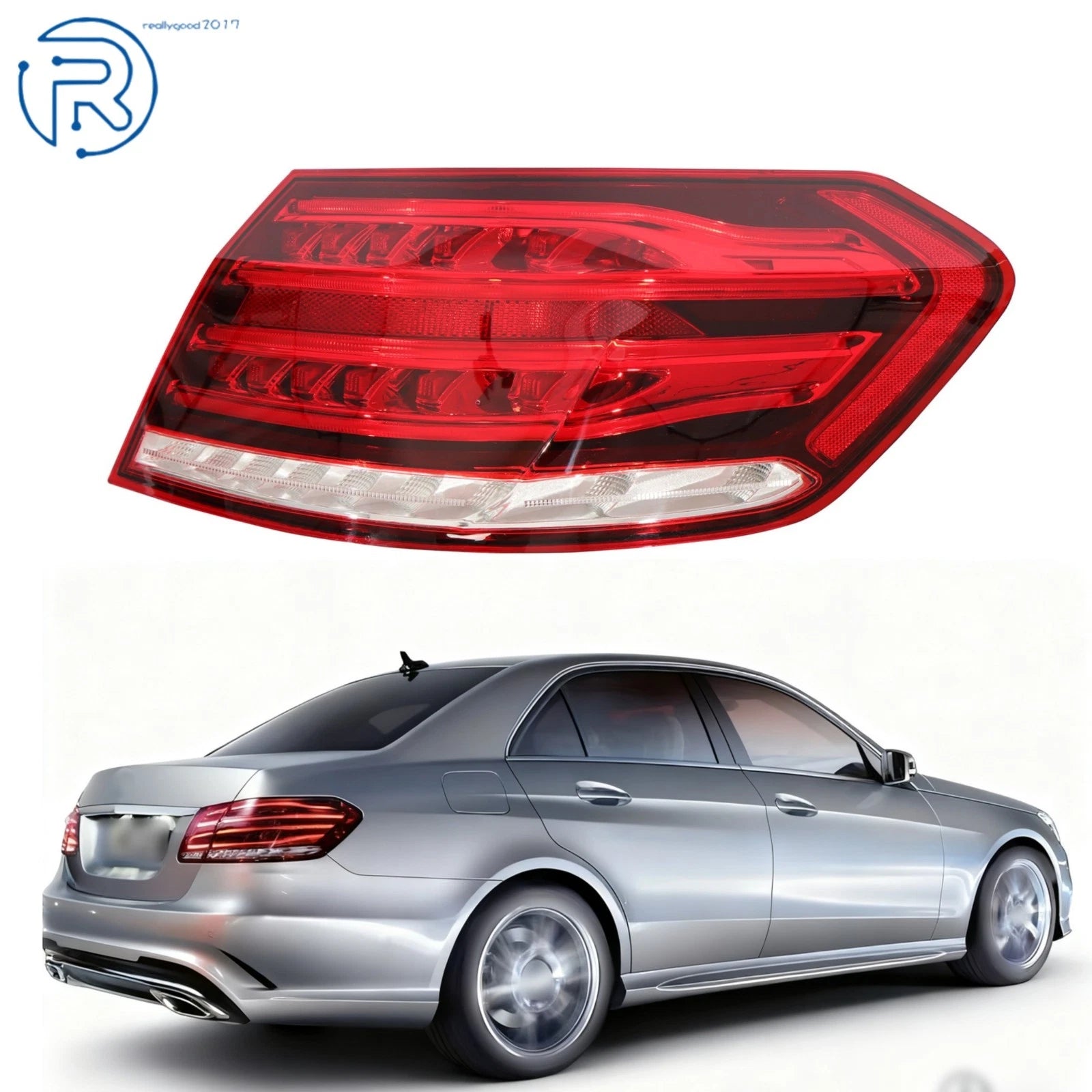 Right Side Tail Light for Mercedes Benz E-Class (2014–2016) LED Red