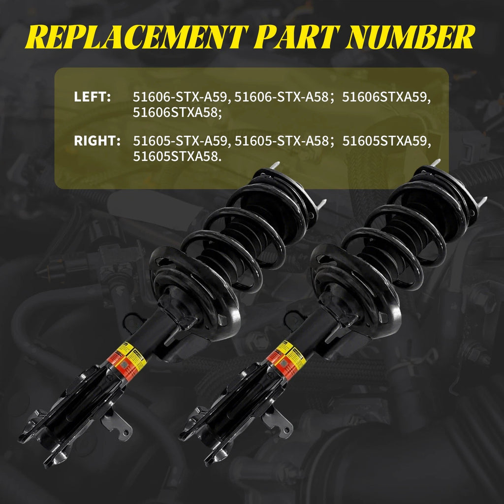 Pair of Electronic Shock Strut Assemblies for Acura MDX & ZDX (2010–2023)