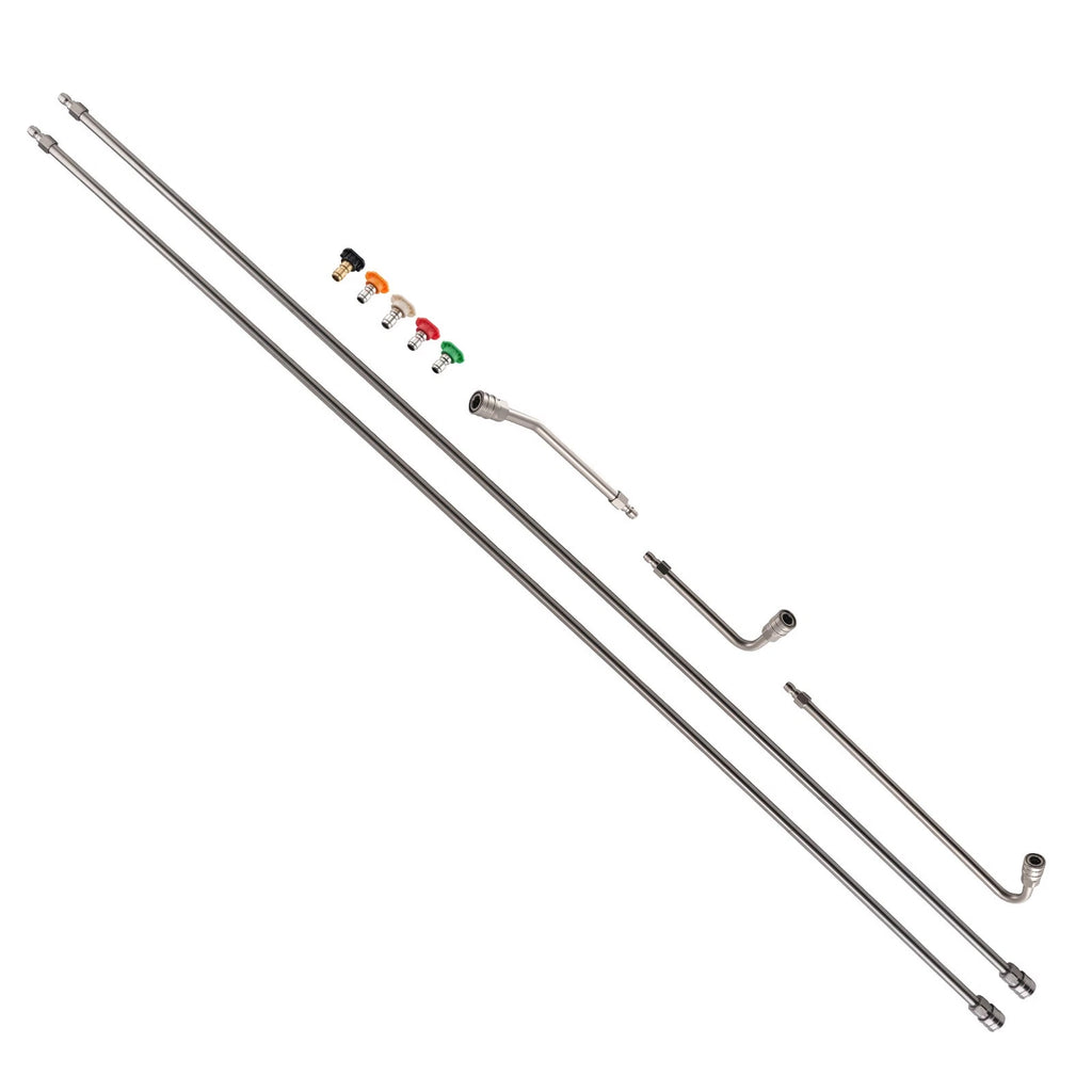 120" Pressure Washer Extension Wand for (Stainless Steel)