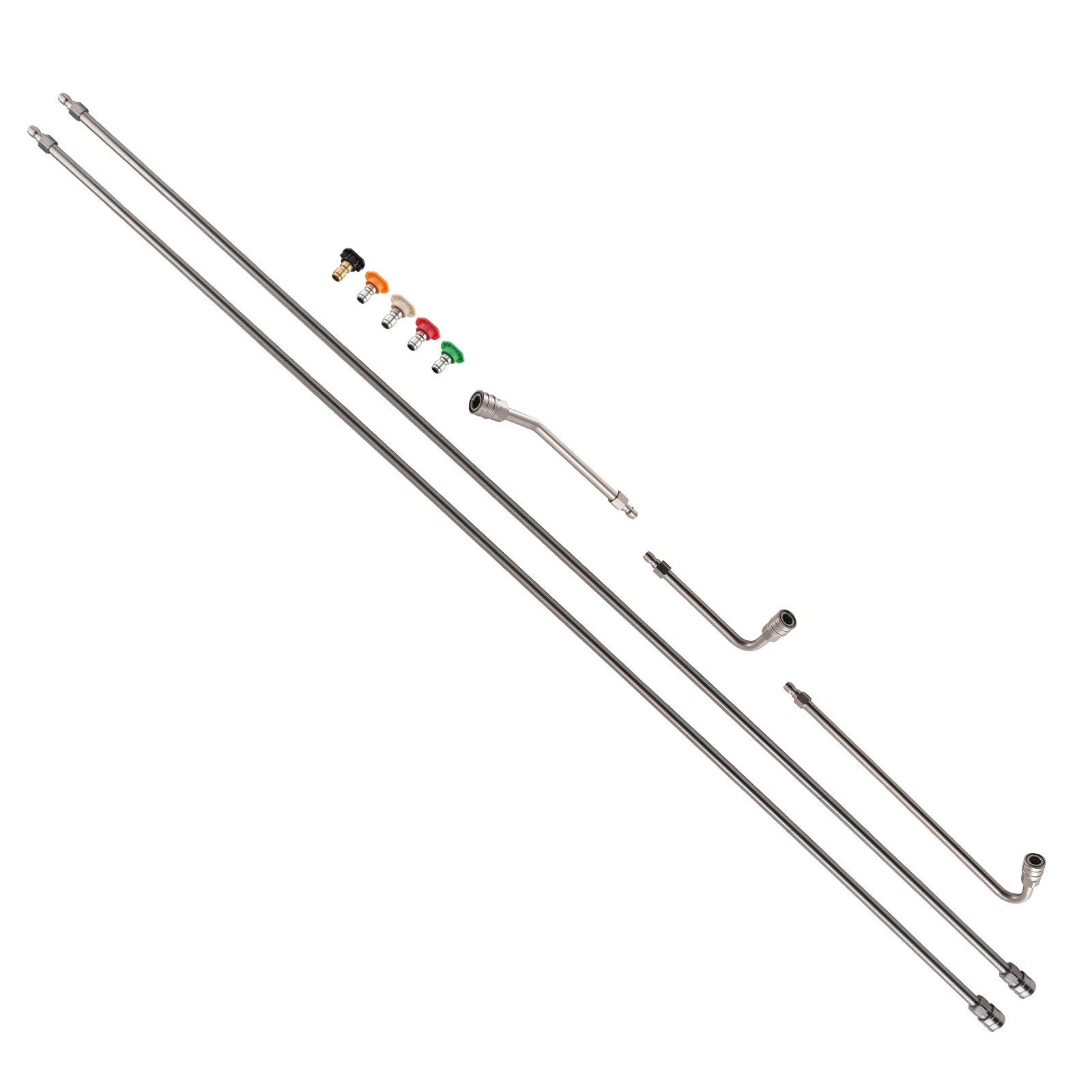 120" Pressure Washer Extension Wand for (Stainless Steel)