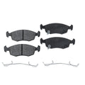 Set of 4 NAO Brake Pads for Fiat 500 (2012–2018)