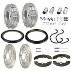 Front Brake Drum Hub Plate Shoes Kit for Honda Foreman TRX450FE/FM (2002–2004)