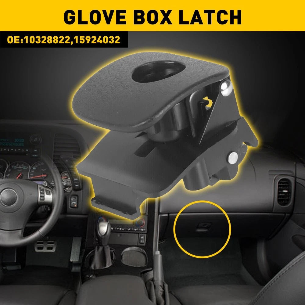 Glove Box Latch Handle for Chevrolet Corvette C6 (2005–2013) 15924032 Black