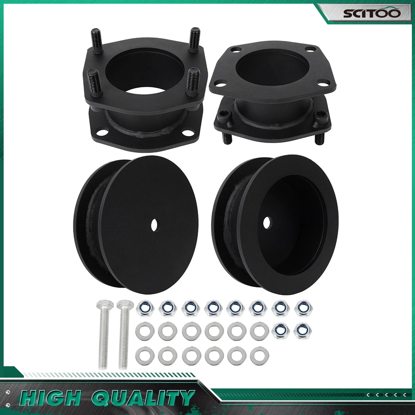 4X Lift 2.5" Front 2" Rear Steel Leveling Kit for Jeep Commander Grand Cherokee (2006–2010)