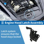 Hood Latch Assembly for Honda Accord (2013–2017) 2.4L L4