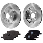 Rear Brake Disc Rotors and Pads Kit for Cadillac CT6 (2019)