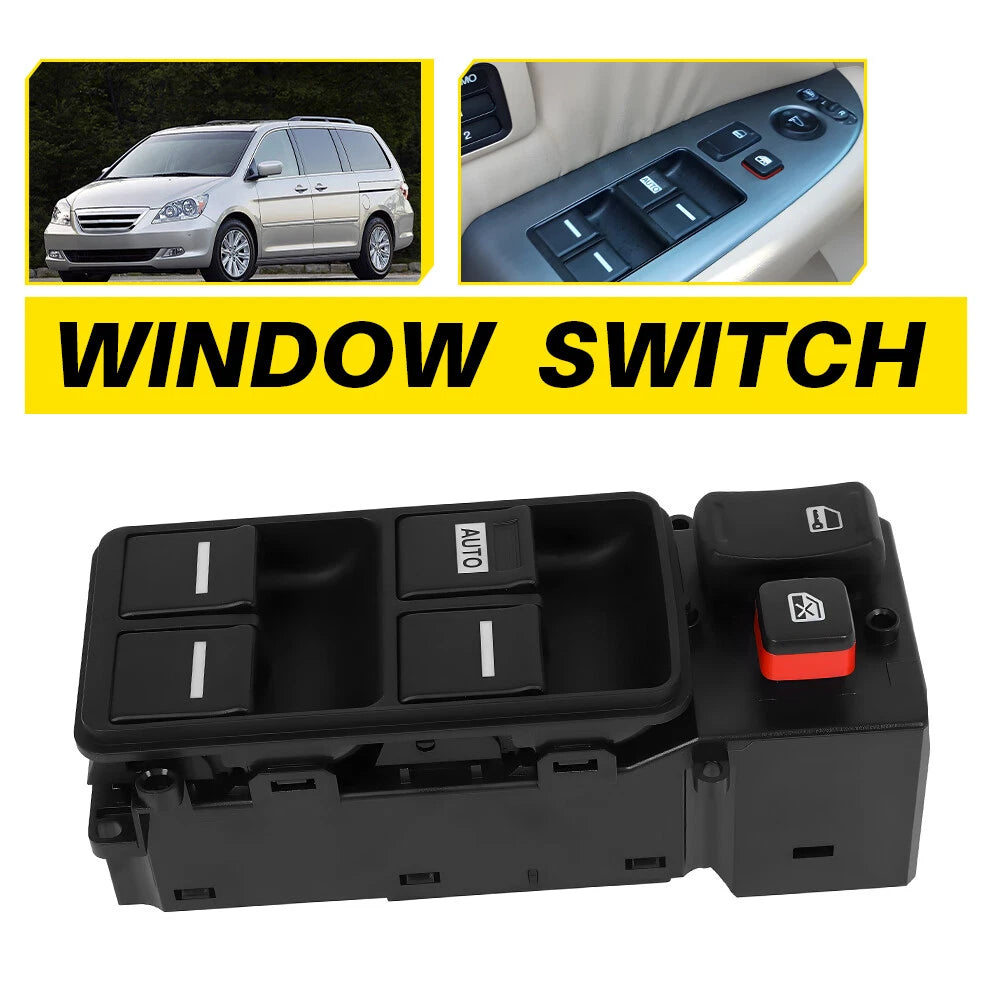 Front Left Master Power Window Switch for Honda Odyssey (2005–2010) 35750SHJA24 H