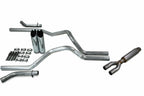 2.5" Dual Exhaust Kit for Ford F150 (2021–2025) - Glasspack, Corner Exit, Slash Tips