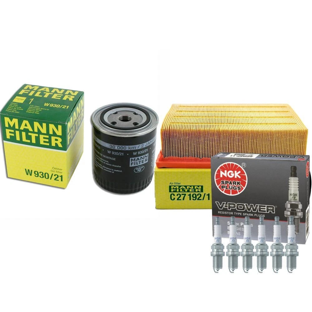 Tune Up Kit with Mann Filters & NGK Spark Plugs for Audi A4 Quattro (2002–2008)