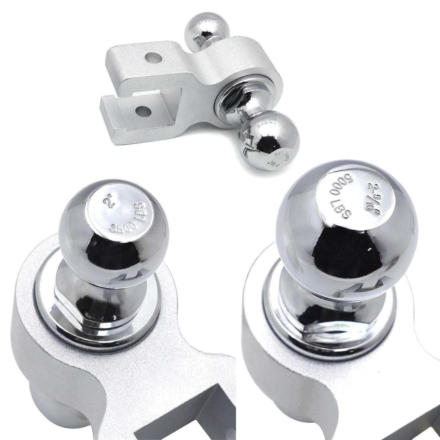 2" Adjustable Aluminum Tow Ball Hitch for Truck RV (2010–2023)