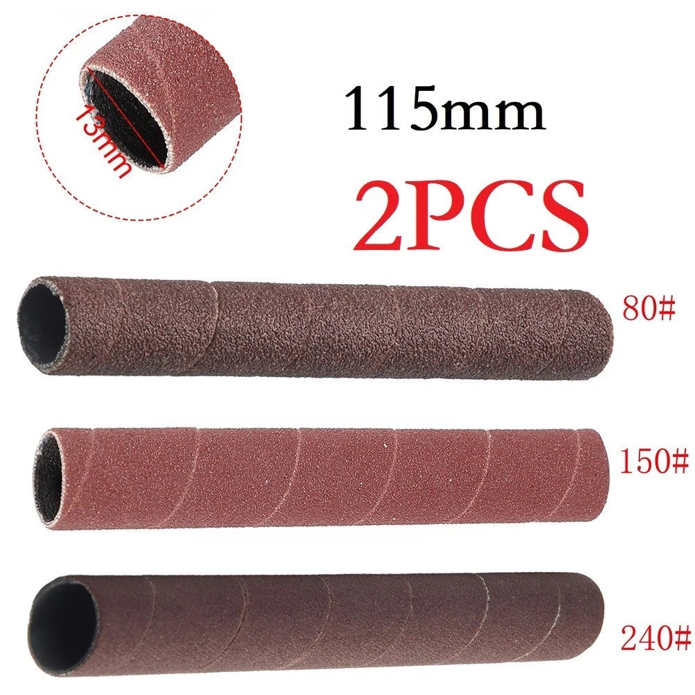 Sanding Paper Drum Sleeves 80/150/240 Grit for Automotive Polishing (Pack of 2)
