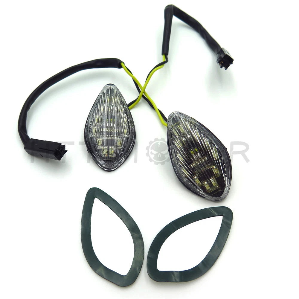 Clear Flush Mount LED Turn Signals for Honda CBR 600 F4i (2001–2007)