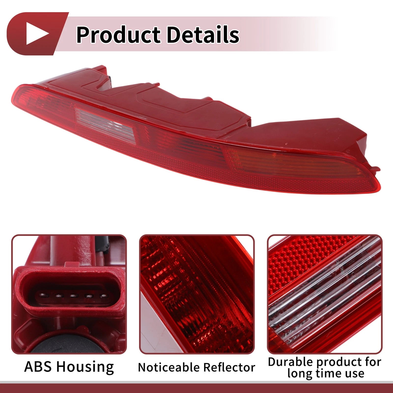 1 Pc Rear Right Bumper Reflector for Audi Q3 (2016–2018) No. 8UD945096