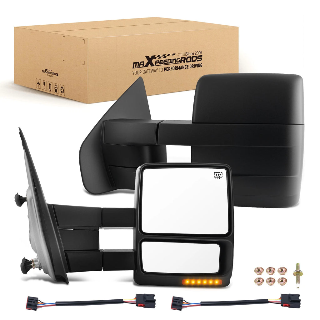 Side Mirrors Pair for Ford F-150 (2007–2014) FO1320321 Extendable Heated