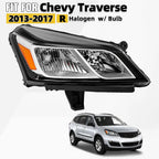 Halogen Headlight with Bulb for Chevy Traverse (2013–2017) Right Passenger Side