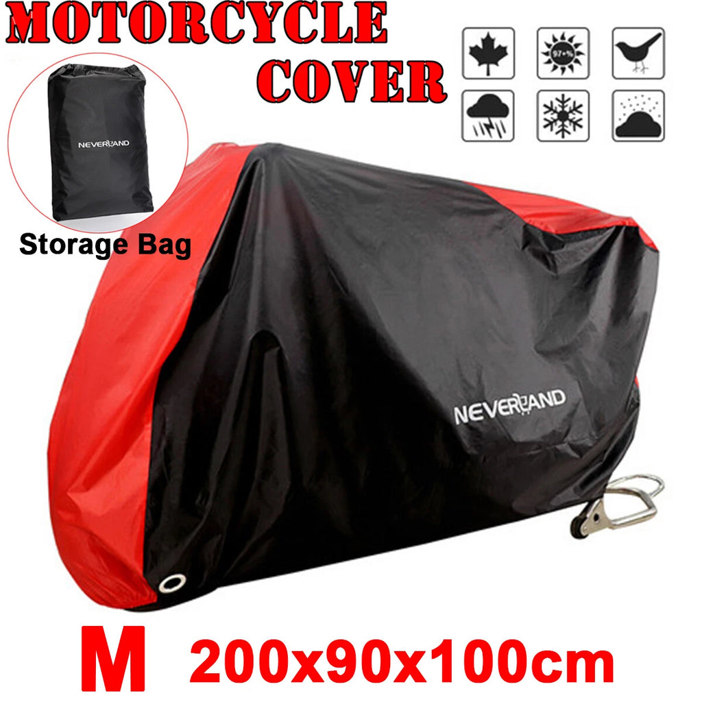 Motorcycle Cover for M Size (Waterproof, UV, Snow, Dust Resistant)