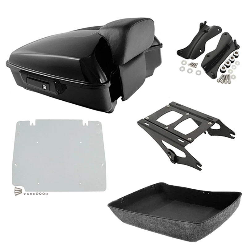 Chopped Trunk Pad Mount Plate Docking Kit for Harley Touring FLHT FLHX (2014–2026)