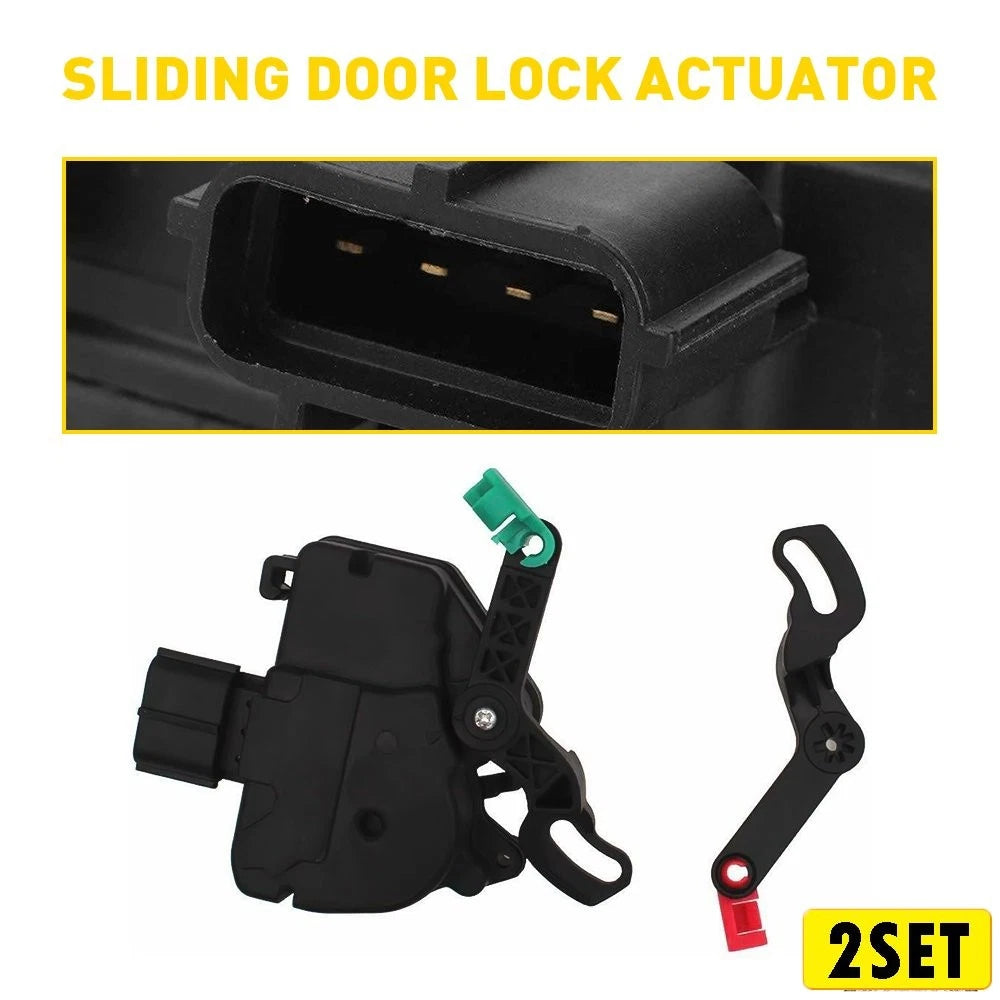 Set of 2 Rear Sliding Actuator Lock Door 4717960AA for Dodge Grand Caravan (2008–2020)