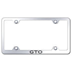 Mirrored Wide Body License Plate Frame - Officially Licensed for Pontiac GTO