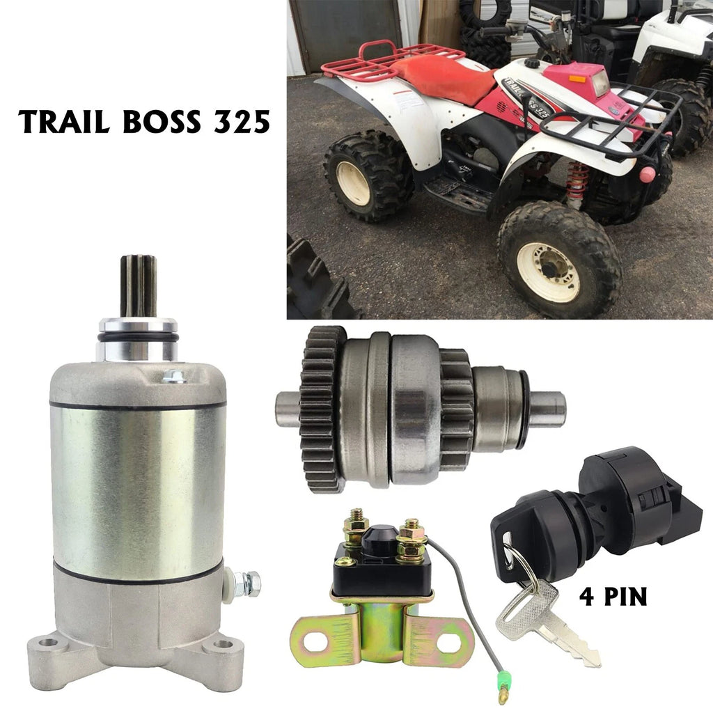 Starter for Polaris Trail Boss 325 SE (2000–2001) with Bendix & Relay
