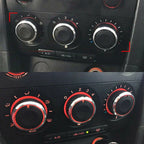 3 x A/C Control Switch Knob Covers for Mazda 3 M3 (2004-2009)