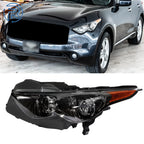 Left Headlight Non-AFS HID for Infiniti FX35 FX50 QX70 (2009–2017)